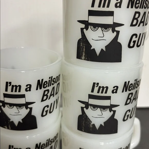 Set of 5 vintage Anchor Hocking Fire King advertising mugs - Picture 10 of 10